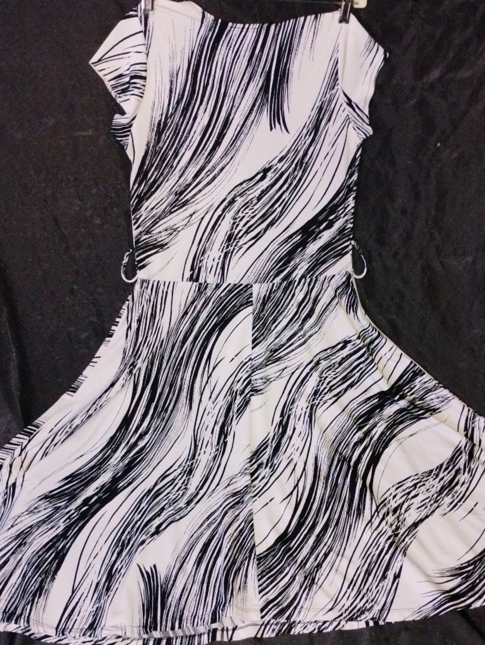 Vintage Pretty Girl Y2K Abstract Brushstroke Wrap Dress - Large - Picture 6 of 11